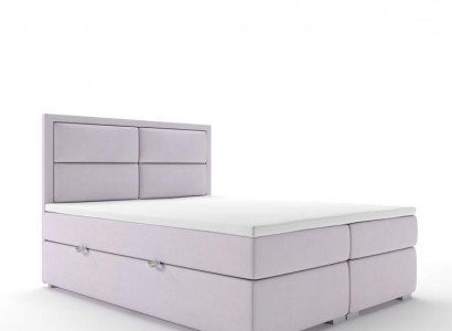 Luxury bedroom bed double upholstered bed modern design furniture box spring bed